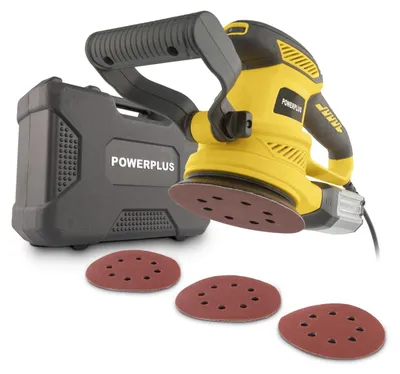 Exzenterschleifer 450 W Ø 125 mm, 6 Zubehörteile