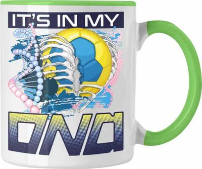 Produktbild von Trendation - Handball Tasse Geschenk für Handball-Spieler Trainer Geschenkidee Spruch (Grün)