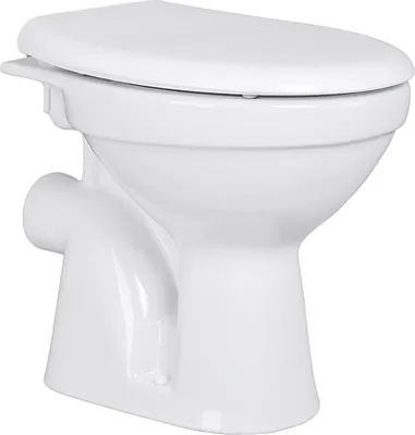 Produktbild von Belvit Dusch WC mit Bidet Funktion – Standtoilette mit Taharet, waagerechtem Wandabgang, Hygienedusche, Softclose WC-Deckel, Keramik in Weiß