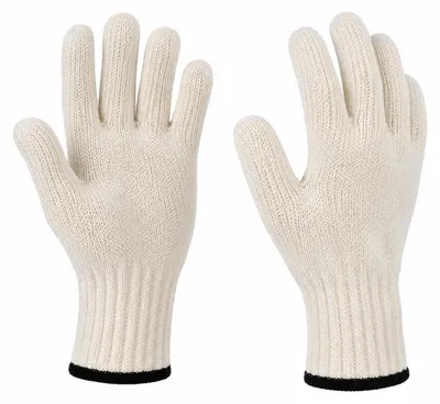Produktbild von Grillhandschuhe Hitzebeständig bis 200°C, 26 cm, Baumwoll Polyester, 5 Finger Design