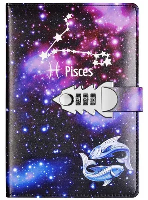 Produktbild von Kunstleder Tagebuch mit Zahlenschloss 215x150mm Notizbuch Planer Organizer
