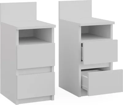 Produktbild von Nachttisch Vicco Monty Weiß 2er Set, Model 53164