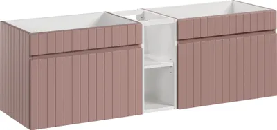 Zdjęcie produktu dla Nowoczesny zestaw meblowy do łazienki 140 cm - funkcjonalny i estetyczny