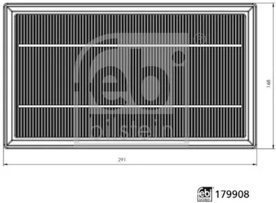 Produktbild von FEBI BILSTEIN Luftfilter 179908