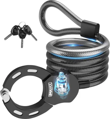 Zdjęcie produktu dla IMAYCC E Scooter Lock Handcuff 100cm, 14MM Cable Lock Strong Security Lock