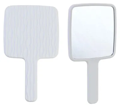 Immagine prodotto di Specchio a mano color crema con manico