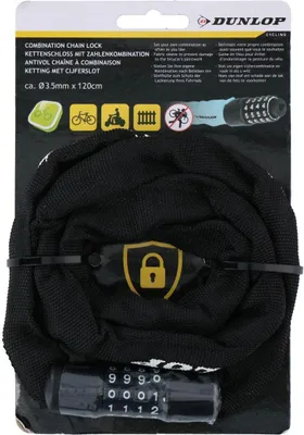 Produktbild von Dunlop Fahrradkette mit Strichcode 120cm - Schwarz