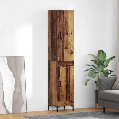 Produktbild von vidaXL Highboard Altholz 34,5 x 34 x 180 cm Holzwerkstoff