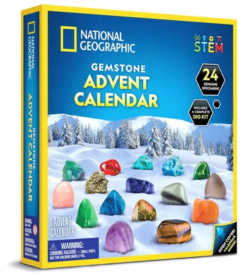 Obrázek produktu pro NATIONAL GEOGRAPHIC Adventní kalendář Kreativní hračka 24 dní pravé kameny a drahokamy