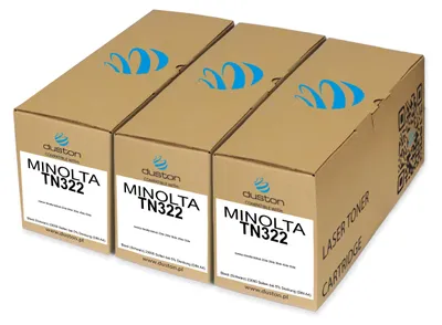 Produktbild von 3x TN322, A33K050 Toner  Compatible con Konica minolta bizhub 224e 284e 364e 454e 554e