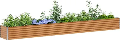 Image de Jardinière surélevée 390 x 50 x 36 cm Acier galvanisé
