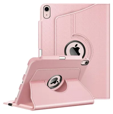 Produktbild von Fintie Hülle für iPad Air 11 Zoll M3 (2025)/M2 (2024), iPad Air 5. Gen 2022 / iPad Air 4 2020 10.9 Zoll mit Stifthalter - 360 Grad verstellbare Schutzhülle Cover mit mit Standfunktion, Roségold