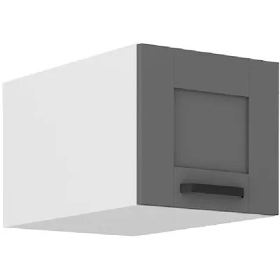 Image de Meuble haut à portes battantes LAILI - largeur 40 cm, gris/blanc