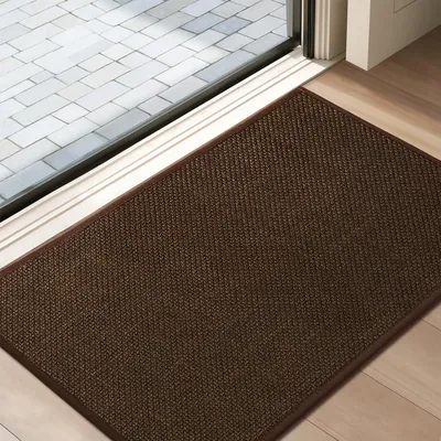 Productafbeelding van Binnenmat 45x75 cm, antislip, vuilafschermende mat, koffieprint, 7 mm dik