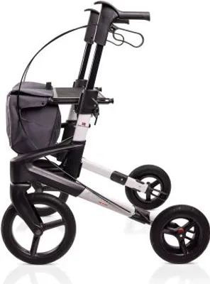 Produktbild von Rollator Olympos ATR Black Series M, OFF road wheels>>>>Farbe: polarsilber