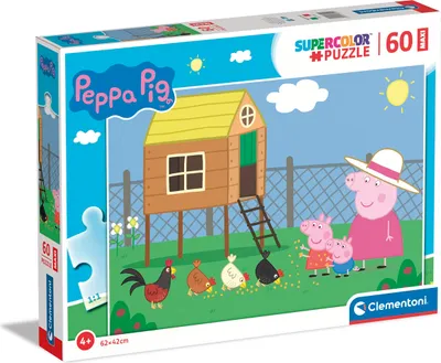 Immagine prodotto di Puzzle Super Color Peppa Pig 60 elementów