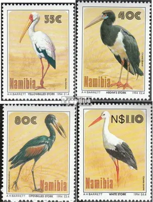 Produktbild von Briefmarken Namibia - Südwestafrika 1994 Mi 776-779 (kompl.Ausg.) postfrisch Vögel der Etoschapfanne