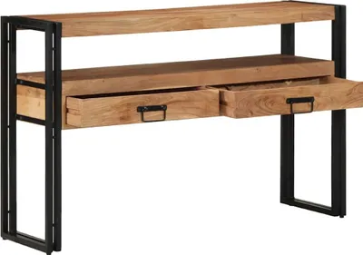Obrázek produktu pro vidaXL Konzolový stolek hnědý 120 x 33 x 75 cm z masivního dřeva akácie