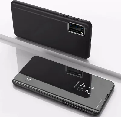 Produktbild von Handyhülle für Huawei P40 Smart Cover Schutzhülle Clear View Case Schwarz