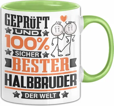 Produktbild von Halbbruder Geschenk Lustiger Spruch für Halbbruder Geschenkidee Bester Halbbruder Der Welt (Grün)