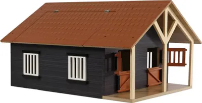 Produktbild von Kids Globe Pferdestall mit zwei Boxen und Lagerung 1:32