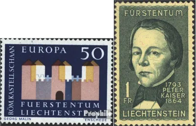 Produktbild von Briefmarken Liechtenstein 1964 Mi 444,448 (kompl.Ausg.) gestempelt Europa