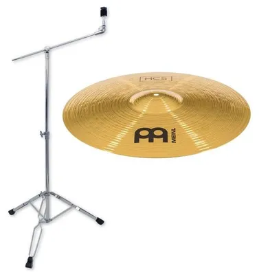 Immagine prodotto di Piatti Meinl HCS18CR Crash-Ride da 18 pollici, con supporto per piatti