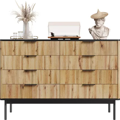Obrázok produktu pre Fortuna Lai Moderné komody, skrine, úložné skrine, komody, vhodné do obývacej izby/jedálne/predsiene, 120 x 39,5 x 80 cm (Š/V/H)