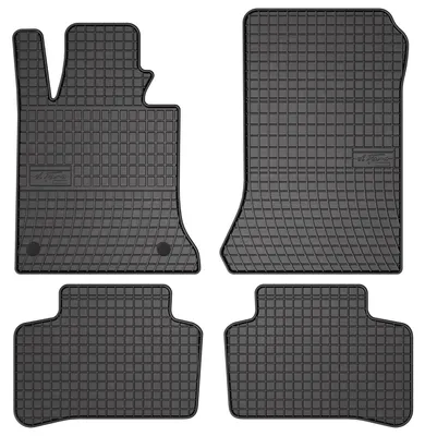 Produktbild von Gummi-Fußmatten für Mercedes GLK X204 2008-2015 (SUV) – 4-tlg, Schwarz, passgenau – Wielganizator SolidPRO