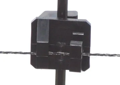 Productafbeelding van Koltec Klikisolatoren zwart voor palen 6mm