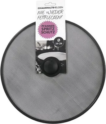 Produktbild von Spritzschutz für Pfannen Fettspritzschutz Ø 29cm Ölspritzschutz Pfannenspritzschutz Herdspritzschutz Schwarz Spritzschutzdeckel Hitzebeständig