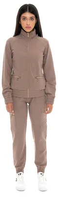 Zdjęcie produktu dla Damska zimowa bluza typu cargo z wysokim kołnierzem z linii Chic Tones