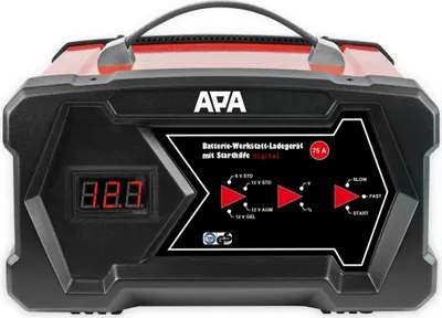 Produktbild von APA Autobatterie-Ladegerät digital 6/12 V 12A