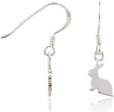 Produktbild von 925 Sterling Silber Ohrhaken Ohrringe mit Hase