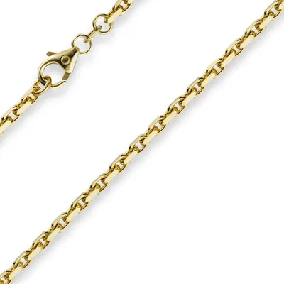 Produktbild von 2,5mm Kette Collier Ankerkette aus 585 Gold Gelbgold 60cm Uni Goldkette