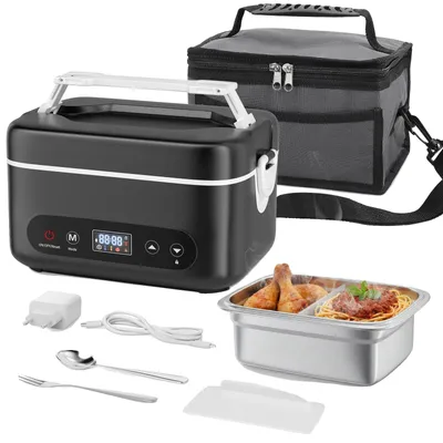 Productafbeelding van Elektrische lunchbox, 1,2 liter inhoud, instelbare verwarmingsstanden, WIT