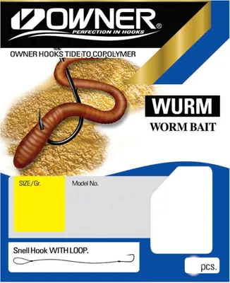 Produktbild von Owner Wurmhaken RL-5123 65cm - gebundene Angelhaken, Größe/Tragkraft/Durchmesser/Inhalt:Gr. 2 / 11.1kg / 0.35mm / 6 Haken pro Packung