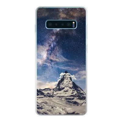 Produktbild von MuchoWow® Handyhülle Schutzhülle Hülle für Samsung Galaxy S10 Lite Berge - Sterne - Universum - Jungen - Mädchen - Kinder Silikon Softcase Handy Hülle - Schutz