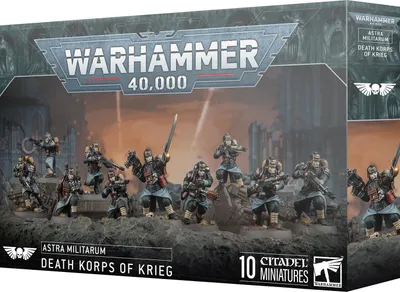 Zdjęcie produktu dla Games Workshop Death Korps of Krieg, Figurka kolekcjonerska, Gra karciana