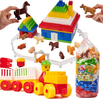 Obrázok produktu pre DIPLO Stavebné bloky pre deti - Farma 292 dielov