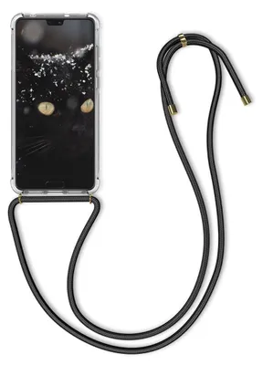 Produktbild von kwmobile Necklace Case kompatibel mit Huawei P20 Pro Hülle - Silikon Cover mit Handykette - Band Handyhülle Transparent