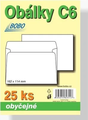 Obrázok produktu pre Obyčajné obálky C6 (balenie po 25 ks)