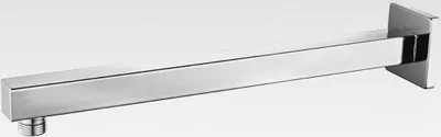 Produktbild von Brausearm 35cm Duscharm Edelstahl 1/2 zoll Duschkopfarm Quadrat für Kopfbrause Regenbrause Chrom, HPF002