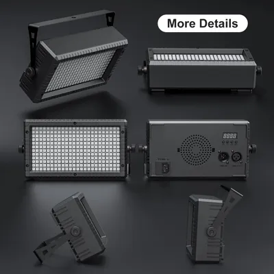 Produktbild von RGB LED-Wallwasher - DMX-Bühnenlicht - 4er-Set - 60 W - 288 LEDs - Stroboskop - Fernbedienung - EU-Stecker