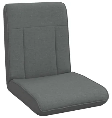 Image de Fauteuil à pied réglable vidaXL, tissu gris foncé