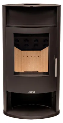 Produktbild von Justus wasserf. Kaminofen | Island Aqua 2.0 |10 kW| Stahl Schwarz