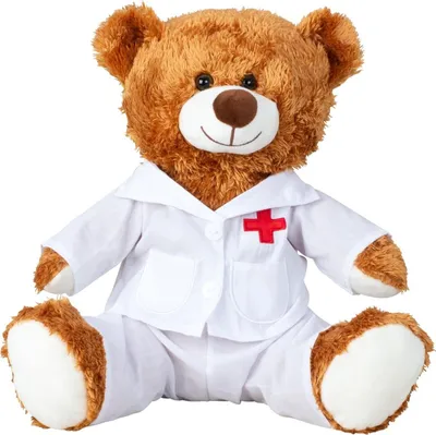 Produktbild von Teddybär Doktor 33 cm braun Arzt