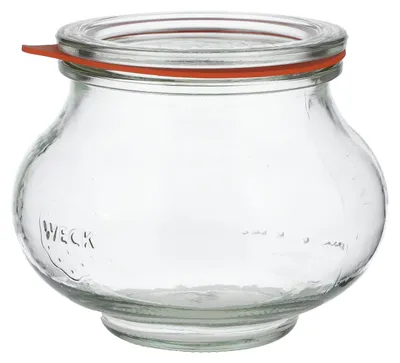 Produktbild von Weck Glas Einmachglas Sturzglas Deckel Gummi Küchenglas Marmelade 0,55l