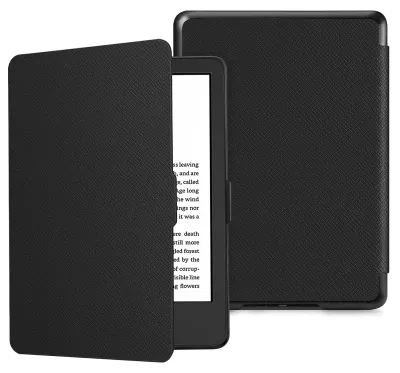 Image de Housse pour Kindle 11e génération (2024/2022) de 6 pouces - Fonction veille/réveil automatique, couleur noire