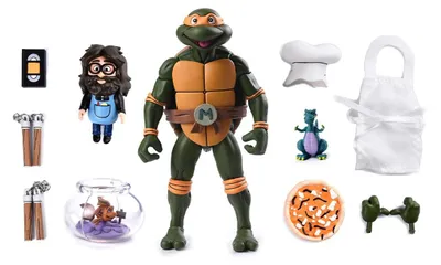 Action-Figur Michelangelo, 18 cm, beweglich, TMNT